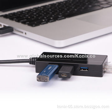 No extra power adapter needed 3-port USB 3.0 devicesNew